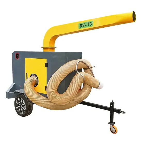 Commercial Mini 18 HP Trailer Tractor Mounted Leaves Debris Gas Leaf Truck Loader Pull Type Vacuum Leaf Collector